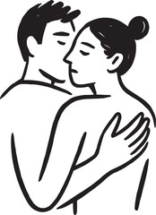 Expressive Black and White Illustration