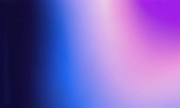 Abstract gradient background with smooth transitions of vibrant purple and deep blue hues creating a luminous and ethereal visual effect suitable for modern design applications