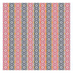 Colorful Geometric Mosaic Pattern