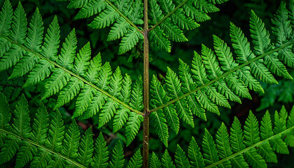 Beautiful fern leaf texture in nature. Natural ferns blurred background. Fern leaves Close up. Fern plants in forest. Background nature concept.