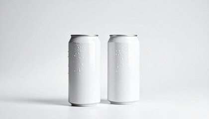 Metal can illustration of 3d realistic container for soda or energy drink, lemonade or beer.