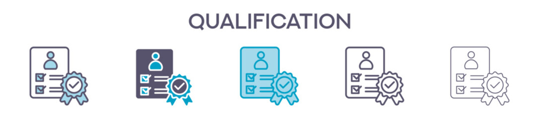 Qualification Element For Design Graphic - Multi Styles