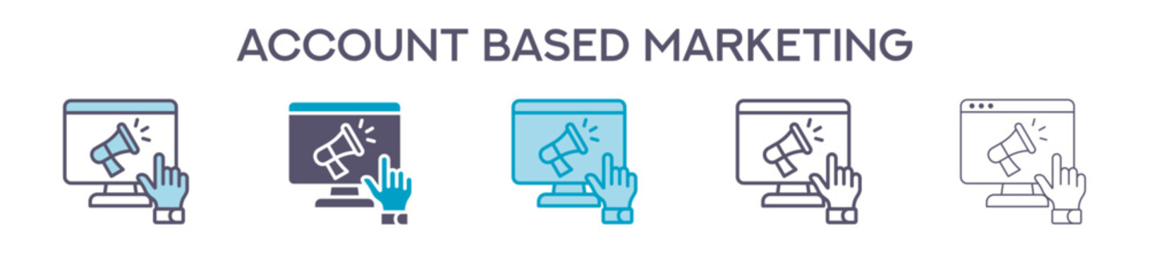 Account Based Marketing Element For Design Graphic - Multi Styles