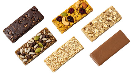 Variety Energy Bars Collection: Healthy Snack Bars Assortment Granola Protein