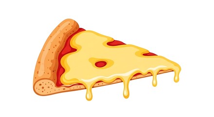 A delicious slice of pepperoni pizza with dripping melted cheese.