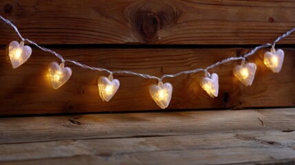 String lights with warm bulbs hanging against a dark background, creating a cozy and festive ambiance suitable for evening or nighttime settings.