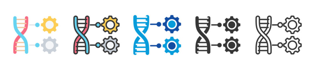 crispr icon set multi style various collection
