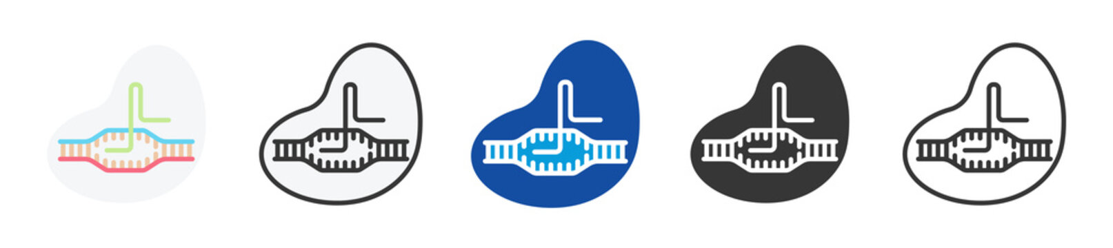 cas 9 icon set multi style various collection