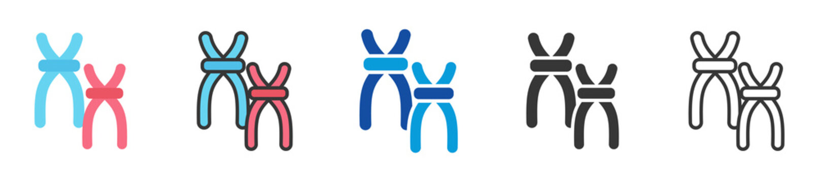 homologous recombination icon set multi style various collection