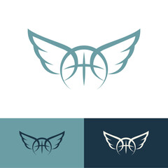 A sophisticated logo with smooth lines that unite a crown and basketball, reflecting prestige and competitive spirit.