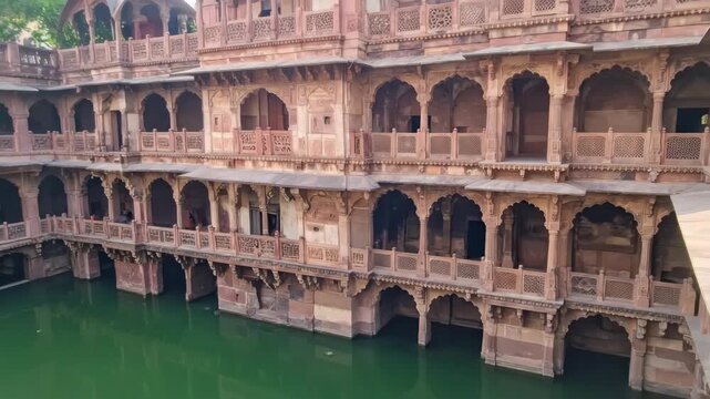 Ancient stepwell in India.