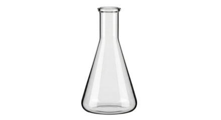 Empty Erlenmeyer Flask for Chemical Experiments.