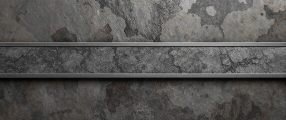Metallic bar stone gray design background