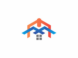 Real estate logo home design concept.