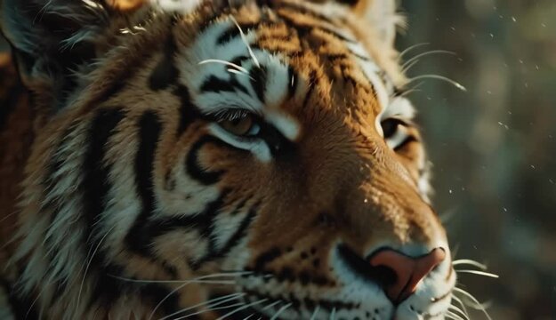 Tiger Portrait Majestic Bengal Tiger Close-Up, Wildlife Photography