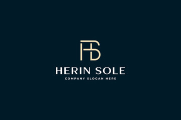 letter hs or sh logo icon design vector design template inspiration