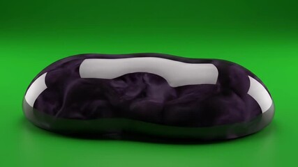 shoes on a green background