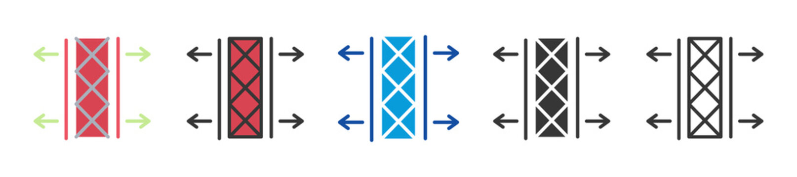 stent icon set multi style various collection