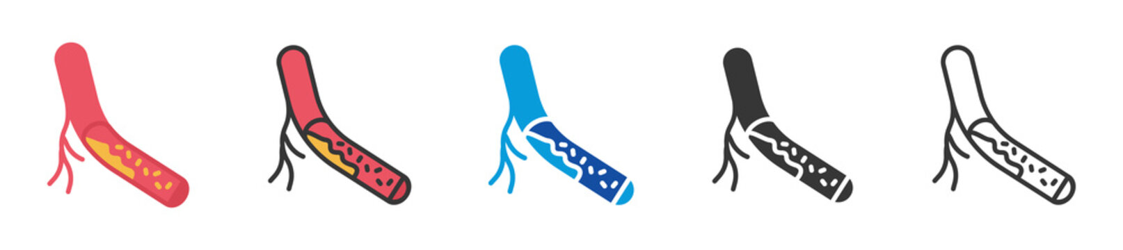 hyperlipidemia icon set multi style various collection