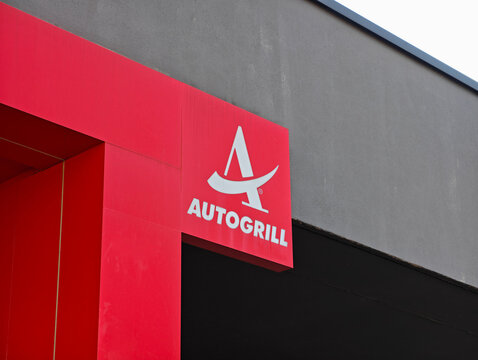 Milan,Italy-Sep.29th 2025: Autogrill company brand logo 