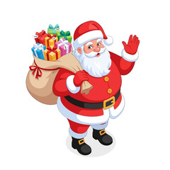 Isometric Santa Claus Vector with Clean 3D Perspective