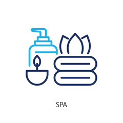 Spa thin line icons. Original vector illustration.