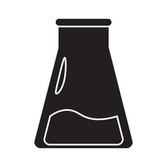 conical flask glyph icon