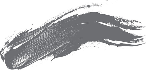 Abstract grey brush stroke textured background with rough edges and scattered dots vector