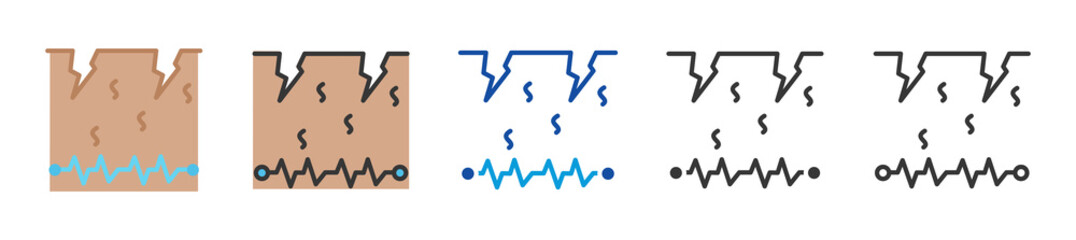 aftershock icon set multi style various collection