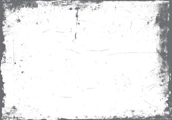 Grungy distressed textured background with dark grey distressed edges and scattered white speckles and lines