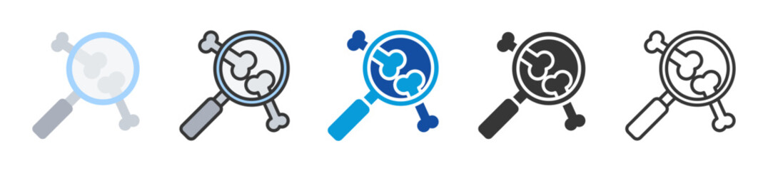 orthopedic checkup icon set multi style various collection