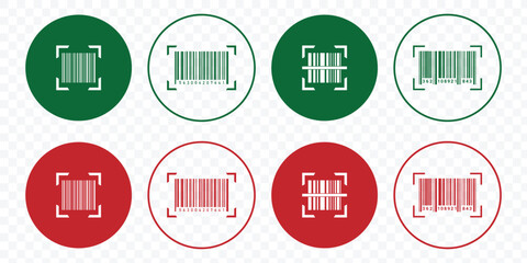 Realistic barcode. Barcode icon. eps 10