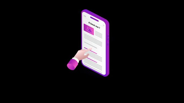 Responsive Smartphone UI Animation