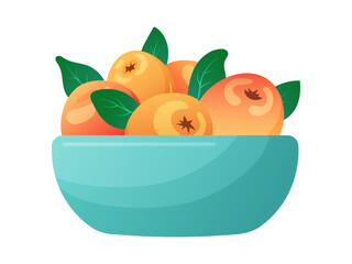 colorful basket of seasonal orchard apples, bright illustration of freshly harvested summer and autumn apples