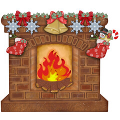 Winter holidays cozy decorations illustration set. holiday elements cute hand drawn decorations.