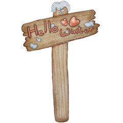 Winter holidays cozy decorations illustration set. holiday elements cute hand drawn decorations.