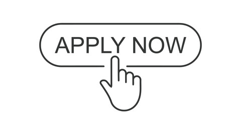 apply, now, button, cursor, hand, pointer, click, action, online, web, interface, design, element, technology, business, recruitment, job, application, form, submit, call to action, interactive, digit
