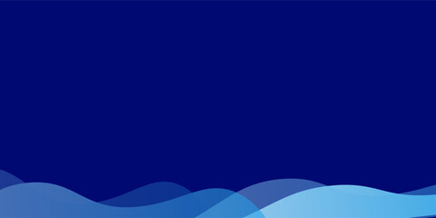 Flowing dark blue curve shape with soft gradient vector abstract background, relaxing and tranquil art, can illustrate health medical or sound of music.