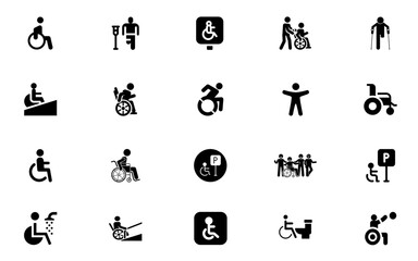Wheelchair Icon – Disability & Handicap Symbol, 