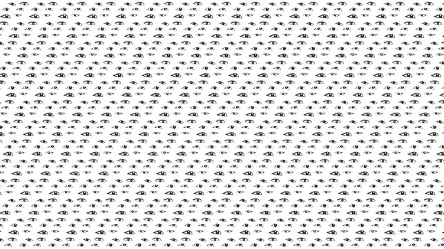 6 types of eye illustration patterns, eye illustration pattern background, eye illustration, simple illustration background, simple background