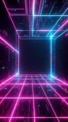 Fototapeta premium abstract background with glowing lights