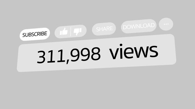 View count video from 0 to 1,000,000 with white letters on a black background