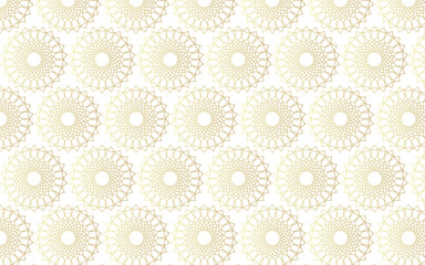Elegant Gold Geometric Pattern on White Background – Luxury Seamless Design