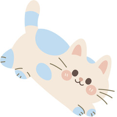 Cute Cat Blue
