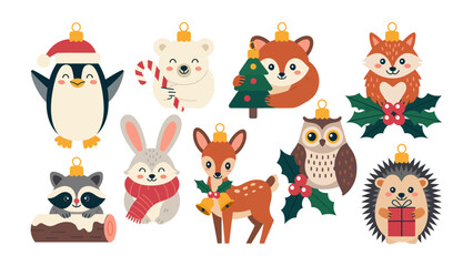 Festive Animal Ornament Collection: A charming collection of handcrafted animal ornaments. Perfect for holiday decor.