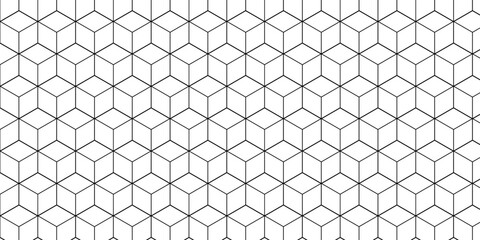 Fototapeta premium Futuristic hexagon pattern vector cube design. Cubic concept design abstract technology background. 