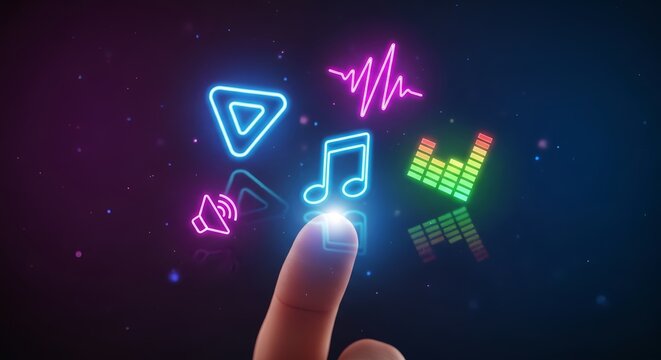 Immerse yourself in the vibrant music experience with a touch of digital innovation