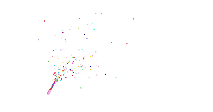 PNG Confeti Failling Colorful Confetti against a White Background. Muticolor Confetti Transparent Background. 3d Rendering Transparent Confeti. Confetti partical isolated on transparent background. - Powered by Adobe