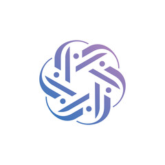 Ornament letter J logo template