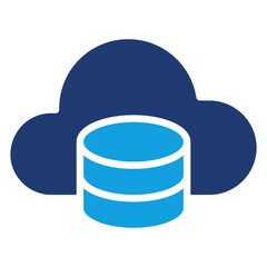 Big Data Blue Color Icon
